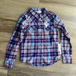 NWT Girls Shyanne western long sleeve button down size small